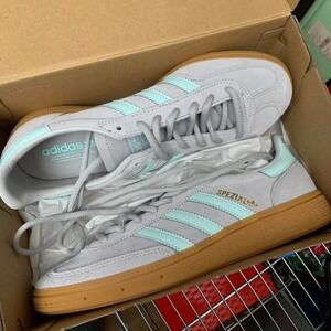 Adidas Handball Spezial trainers white and mint grey brand new
